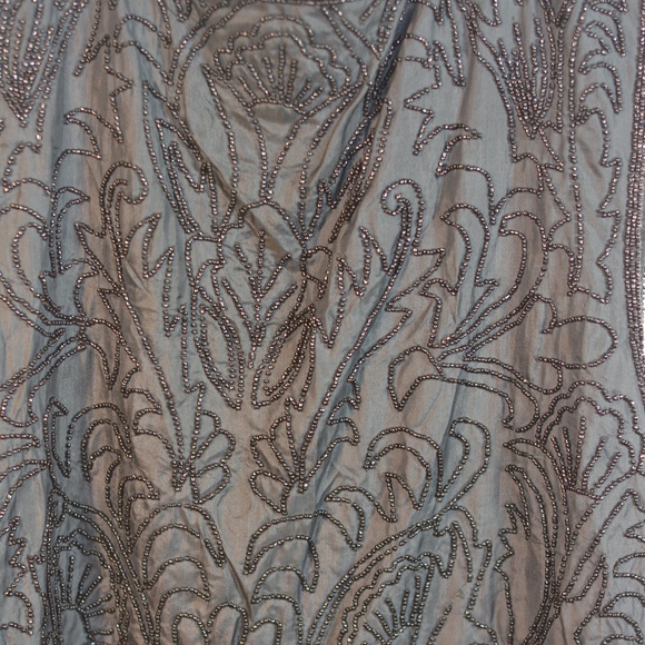 BEADED VEST 100% SILK BLACK SZ 1X Angels - Picture 8 of 8